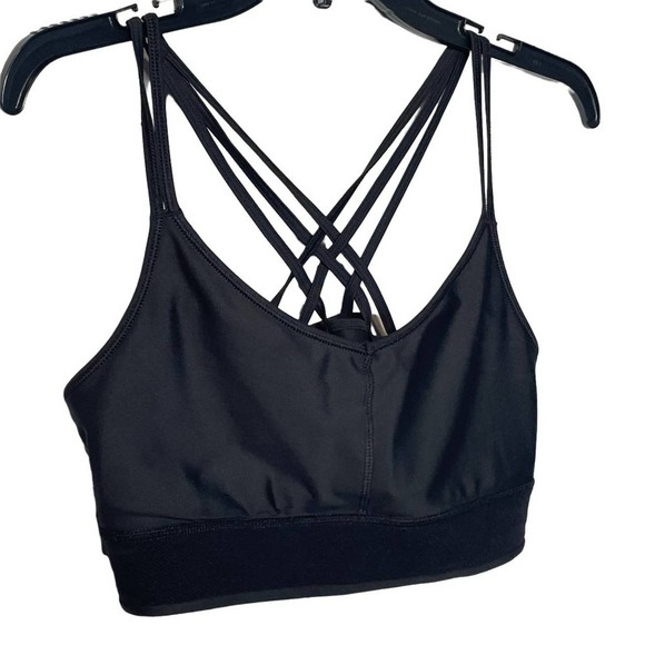 DKNY Sport Solid Strappy Back Sports Bra - Picture 9 of 12